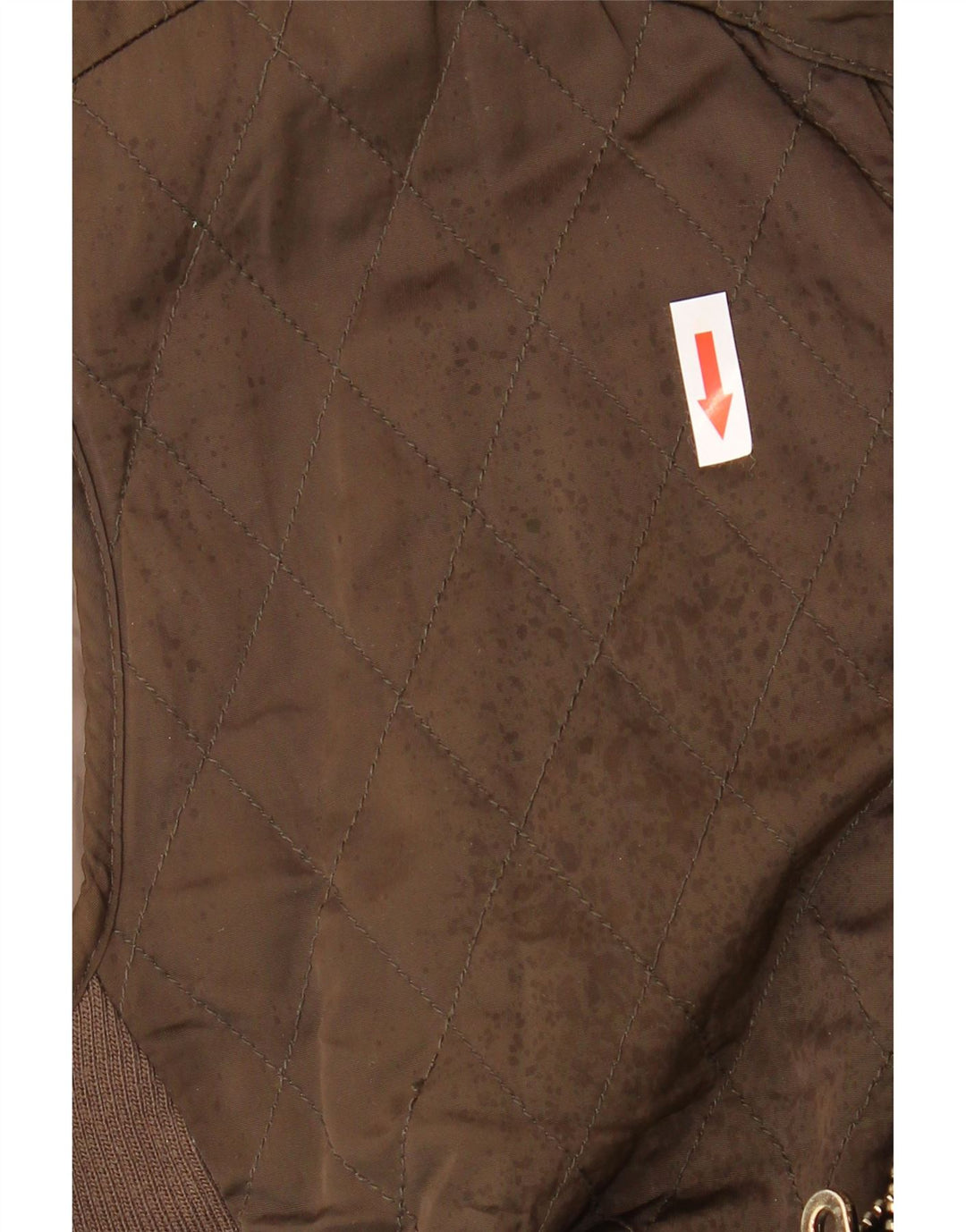 Massimo Dutti Womens Quilted Gilet UK 12 Medium Brown Polyester