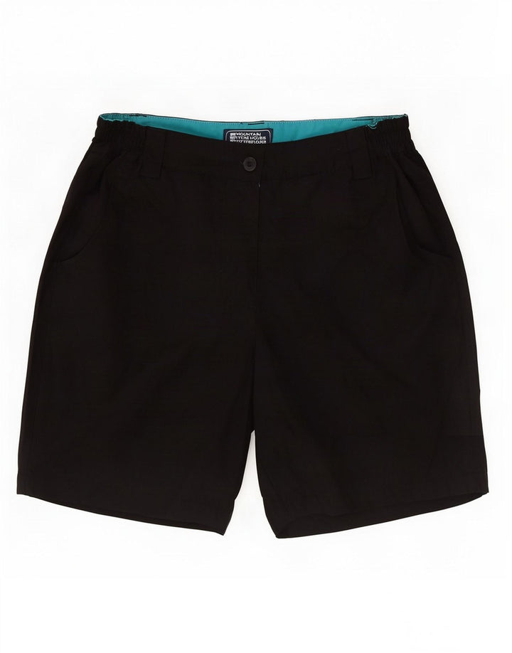 Mountain Warehouse Womens Chino Shorts UK 10 Small W26 Black Polyester