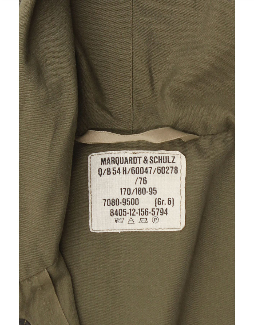 Vintage Mens Military Hooded Parka Jacket UK 36 Small Khaki