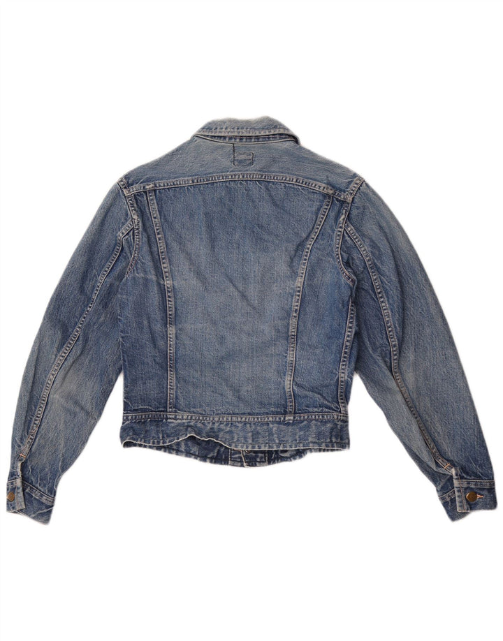 Lee Womens Denim Jacket UK 4 XS Blue