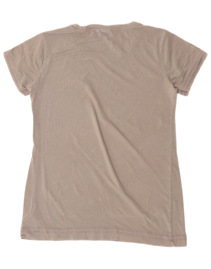 CONVERSE Womens Graphic T-Shirt Top UK 18 XL Grey Cotton