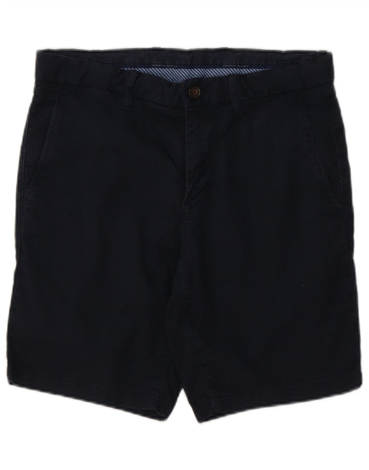 TOMMY HILFIGER Mens Chino Shorts W30 Medium Navy Blue Cotton