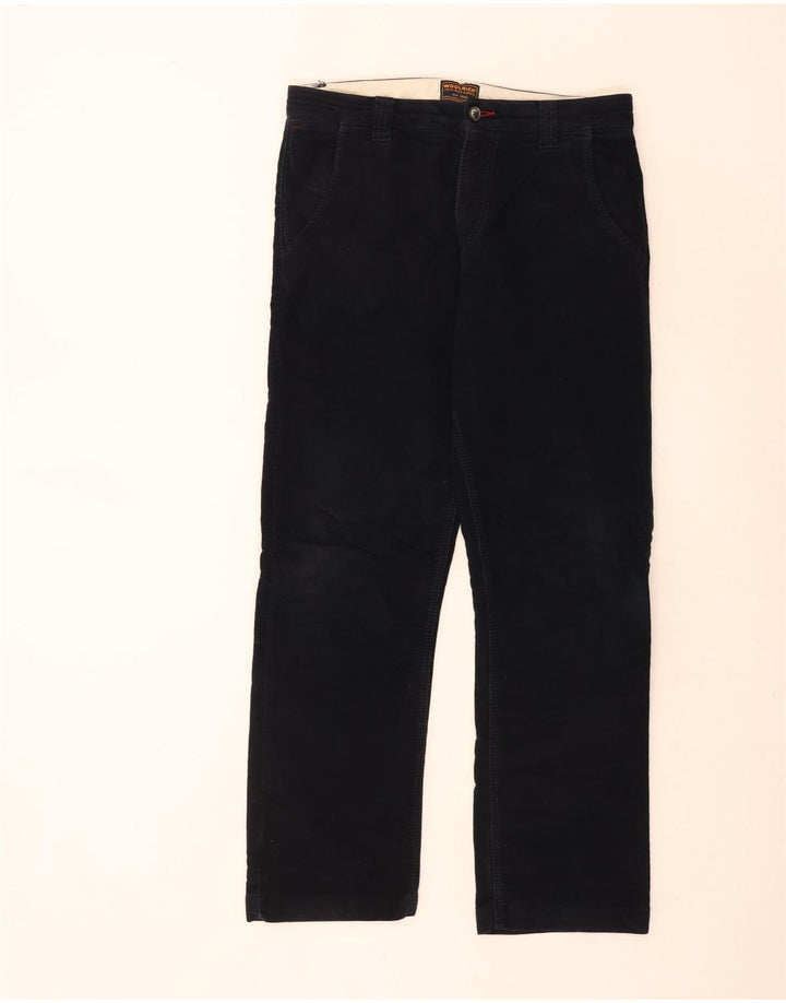 Woolrich Mens Regular Chino Trousers W32 L29 Navy Blue