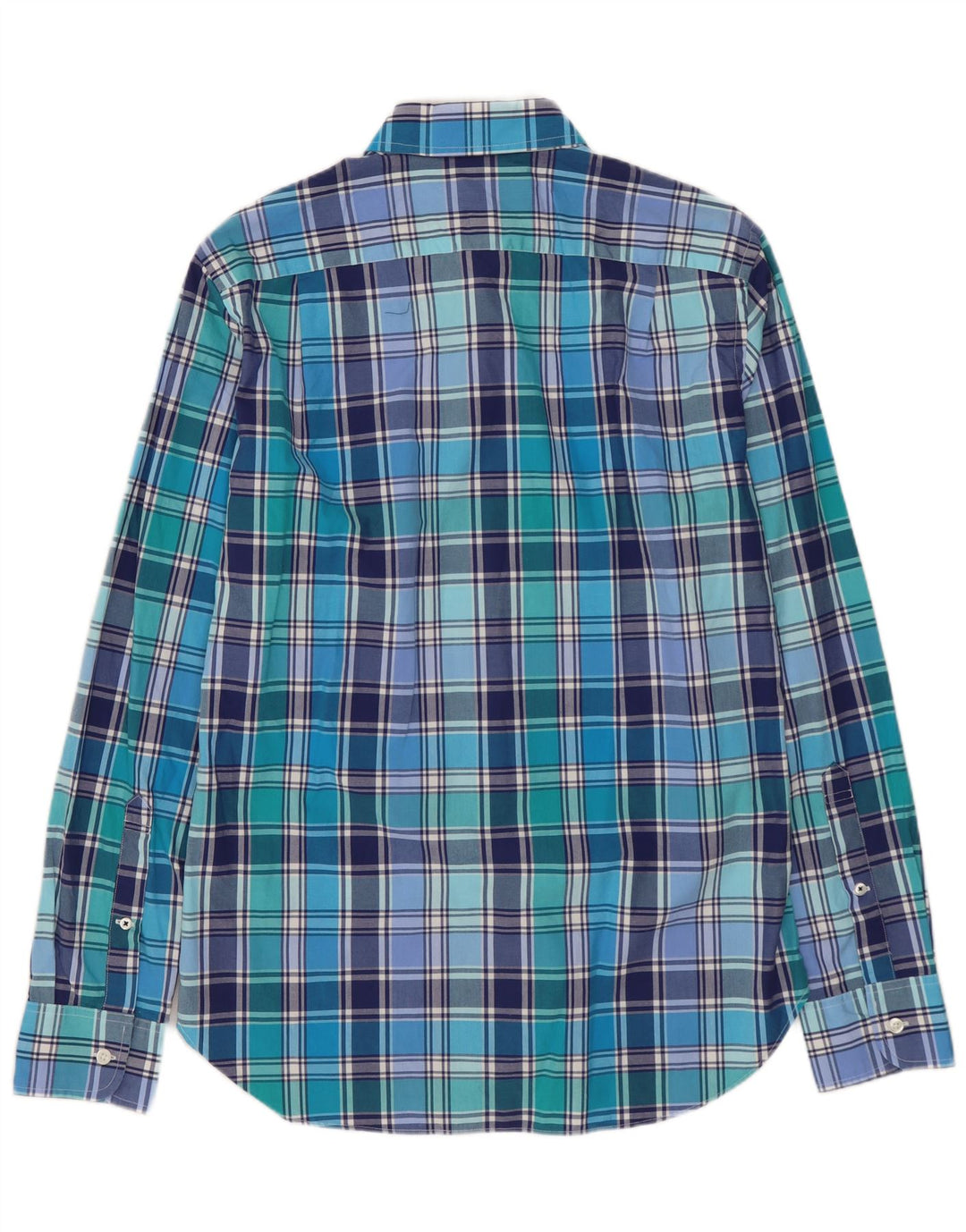 BONOBOS Mens Slim Fit Shirt Small Blue Check Cotton