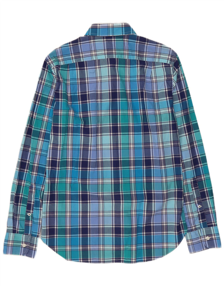 BONOBOS Mens Slim Fit Shirt Small Blue Check Cotton