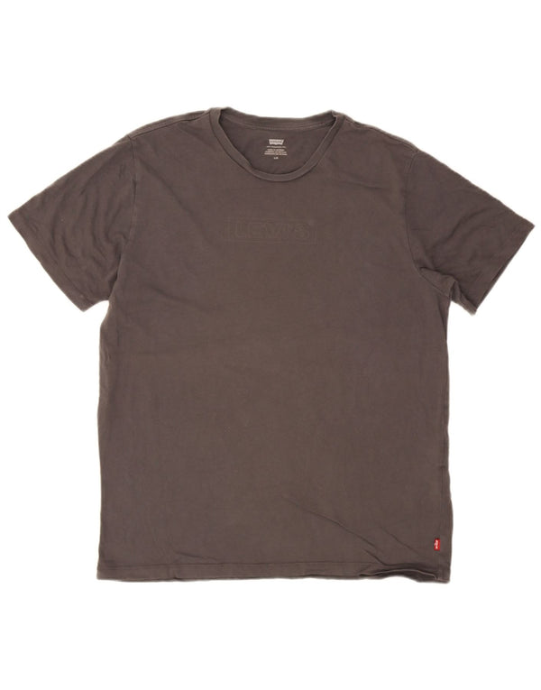 Levi's Mens Graphic T-Shirt Top Large Grey Cotton