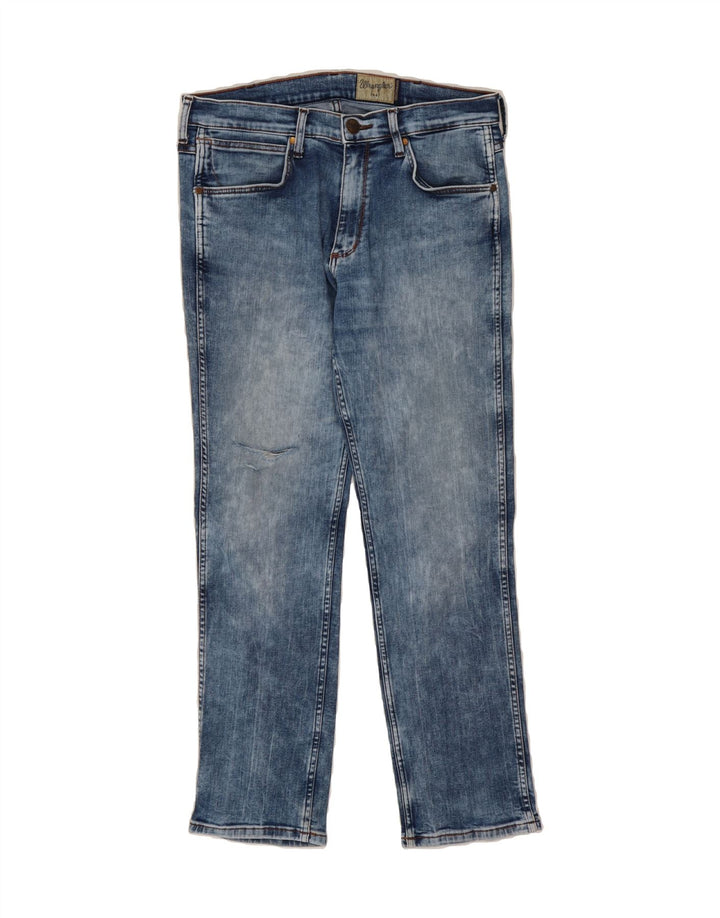 WRANGLER Mens Straight Jeans W33 L30 Blue Cotton Vintage Wrangler and Second-Hand Wrangler from Messina Hembry 