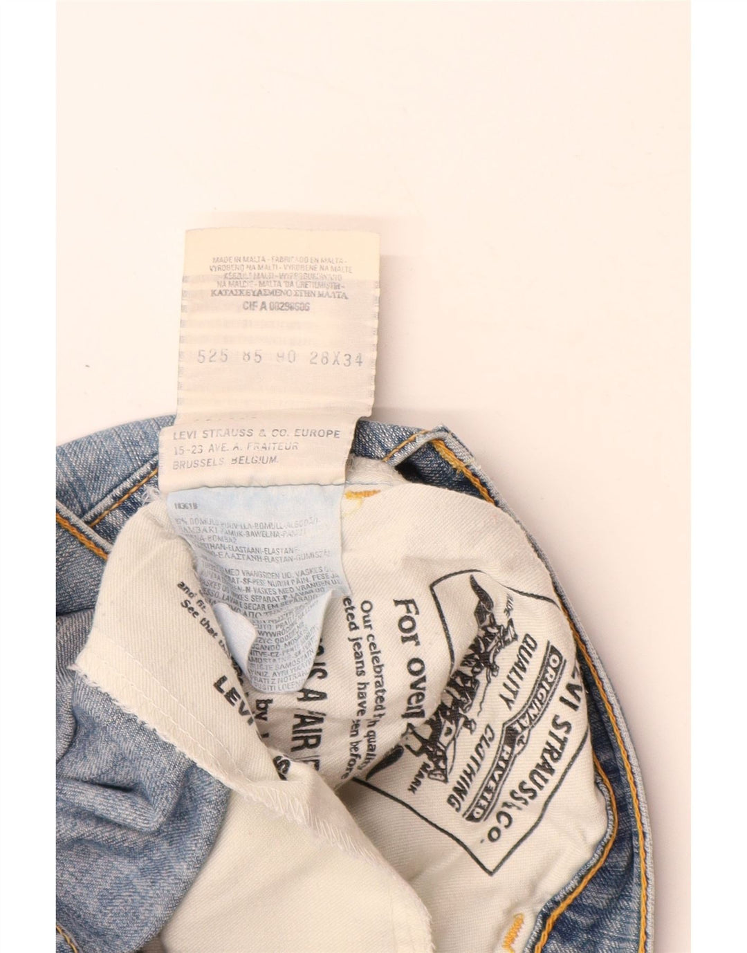 LEVI'S Womens Bootcut Jeans W28 L34 Blue Cotton