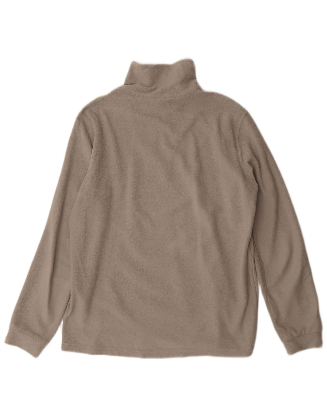 Champion Mens Zip Neck Fleece Jumper Small Grey Polyester