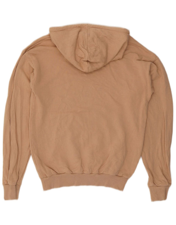 Lipsy Womens Hoodie Jumper UK 10 Small Beige Cotton