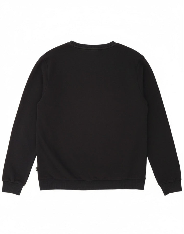 PUMA Mens Graphic Sweatshirt Jumper Large Black Cotton