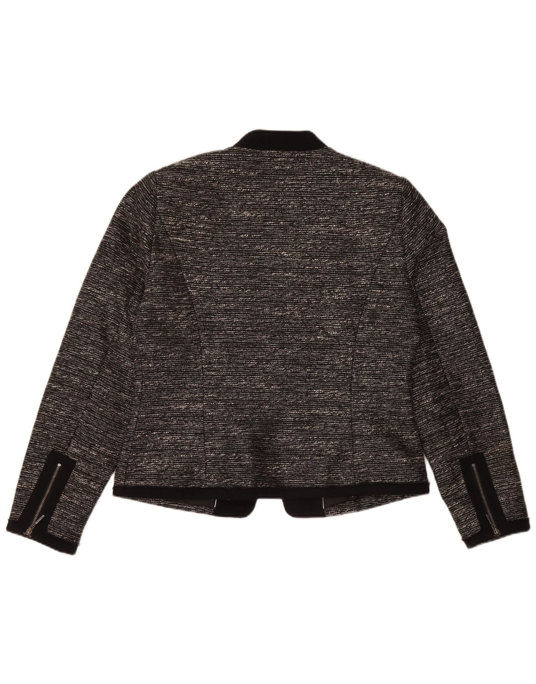 JASPER CONRAN Womens Blazer Jacket UK 14 Medium  Black Flecked Polyester