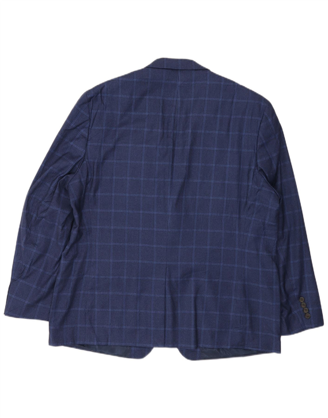 Ralph Lauren Mens 2 Button Blazer Jacket UK 46 2XL Navy Blue Check