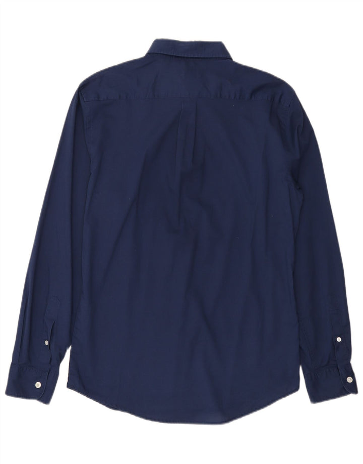 Dockers Mens Shirt Medium Navy Blue Cotton