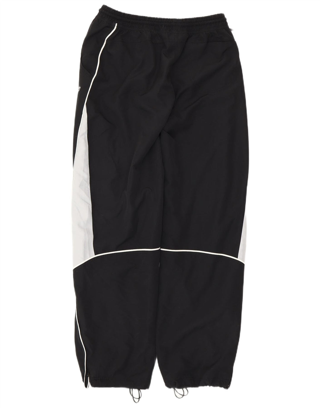REEBOK Mens Tracksuit Trousers Joggers Small  Black Colourblock Polyester