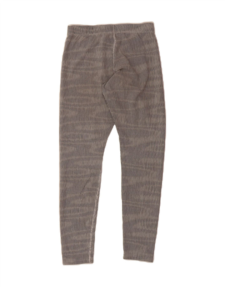 NIKE Womens Leggings UK 12 Medium  Grey Striped Cotton Vintage Nike and Second-Hand Nike from Messina Hembry 
