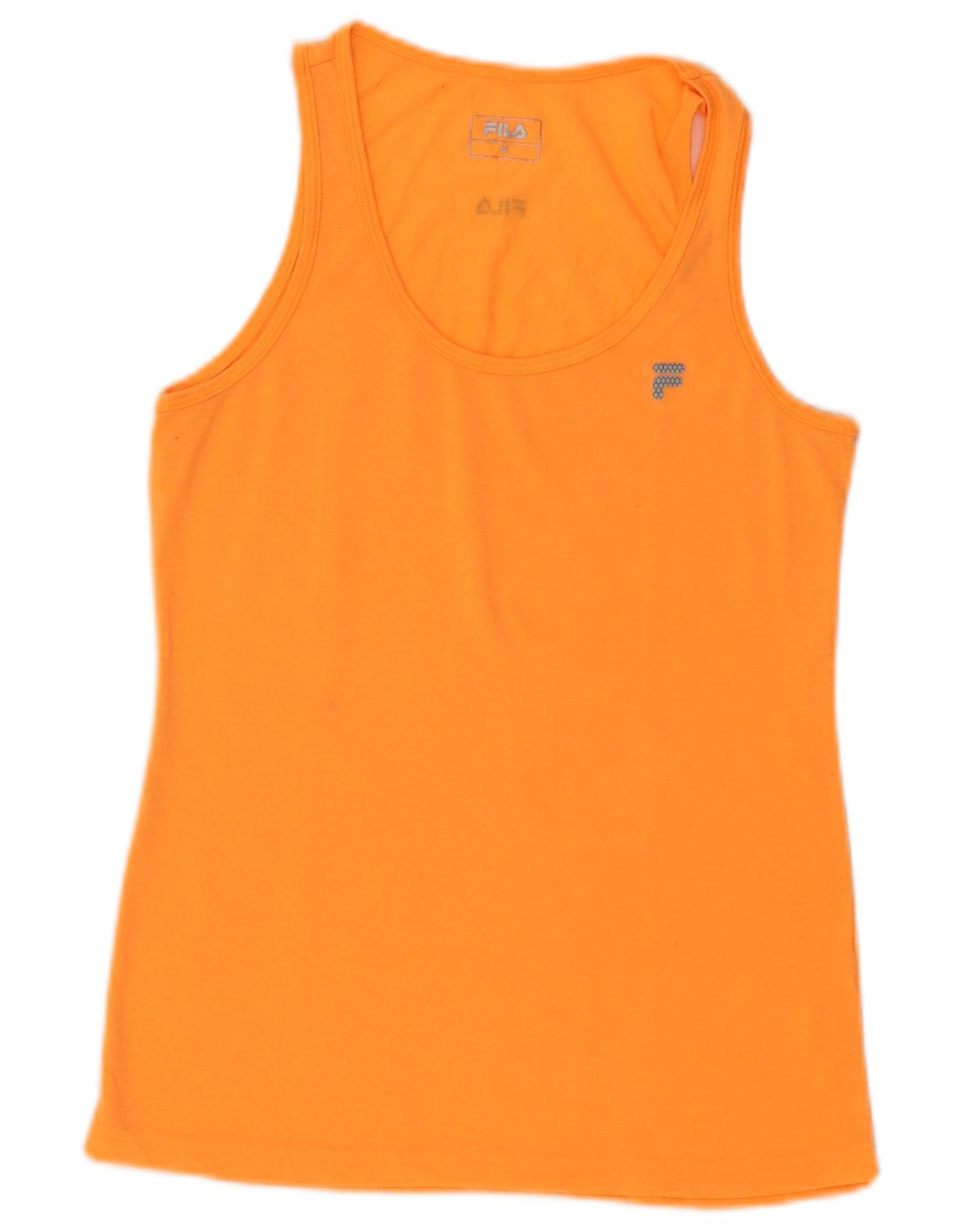 Fila Womens Vest Top UK 12 Medium Orange