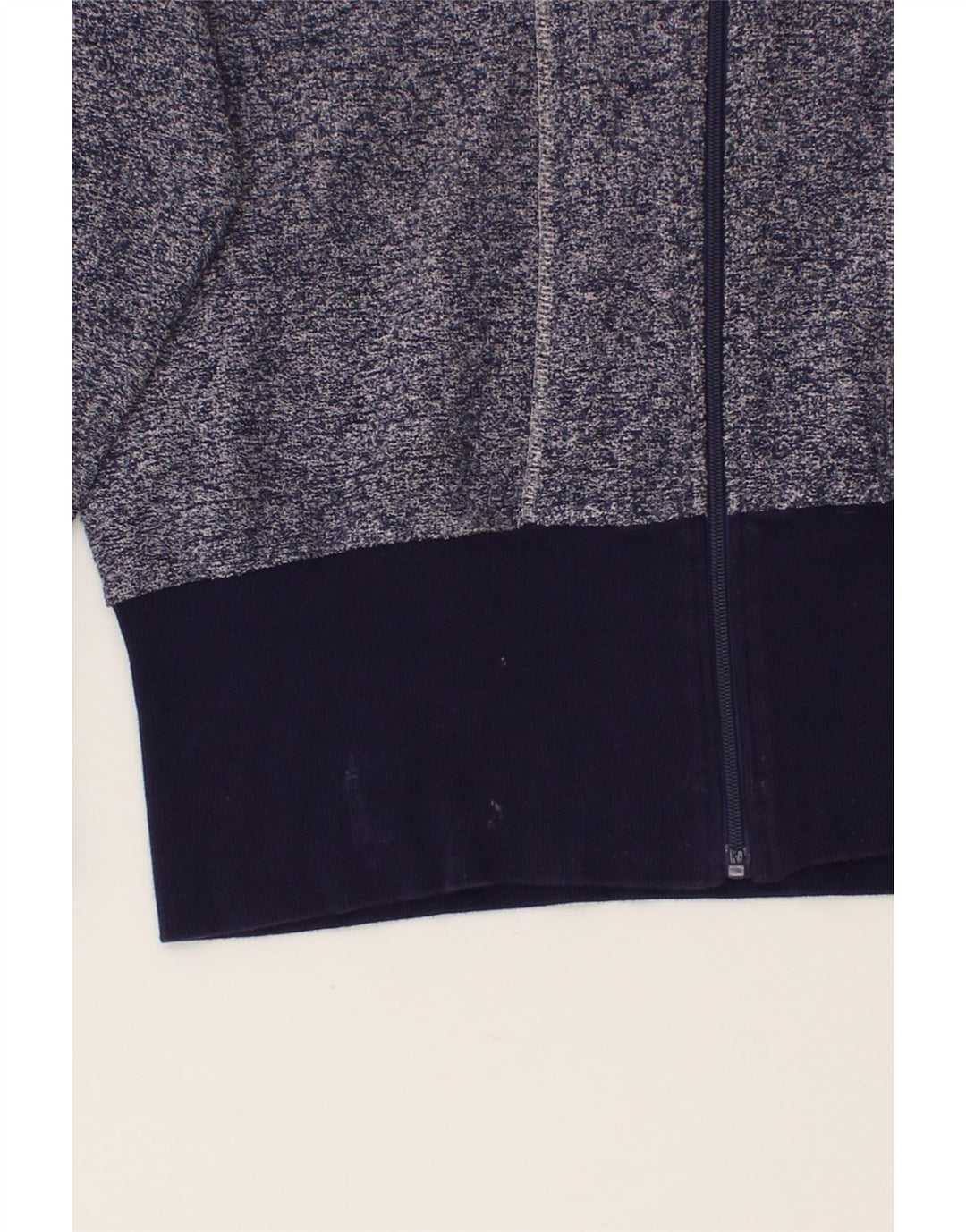 FILA Womens Tracksuit Top Jacket UK 18 XL Navy Blue Flecked Polyester Vintage Fila and Second-Hand Fila from Messina Hembry 
