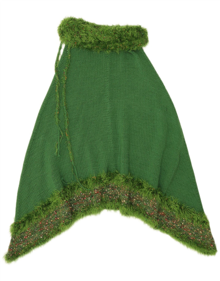 Vintage Womens Poncho Jumper One Size Green