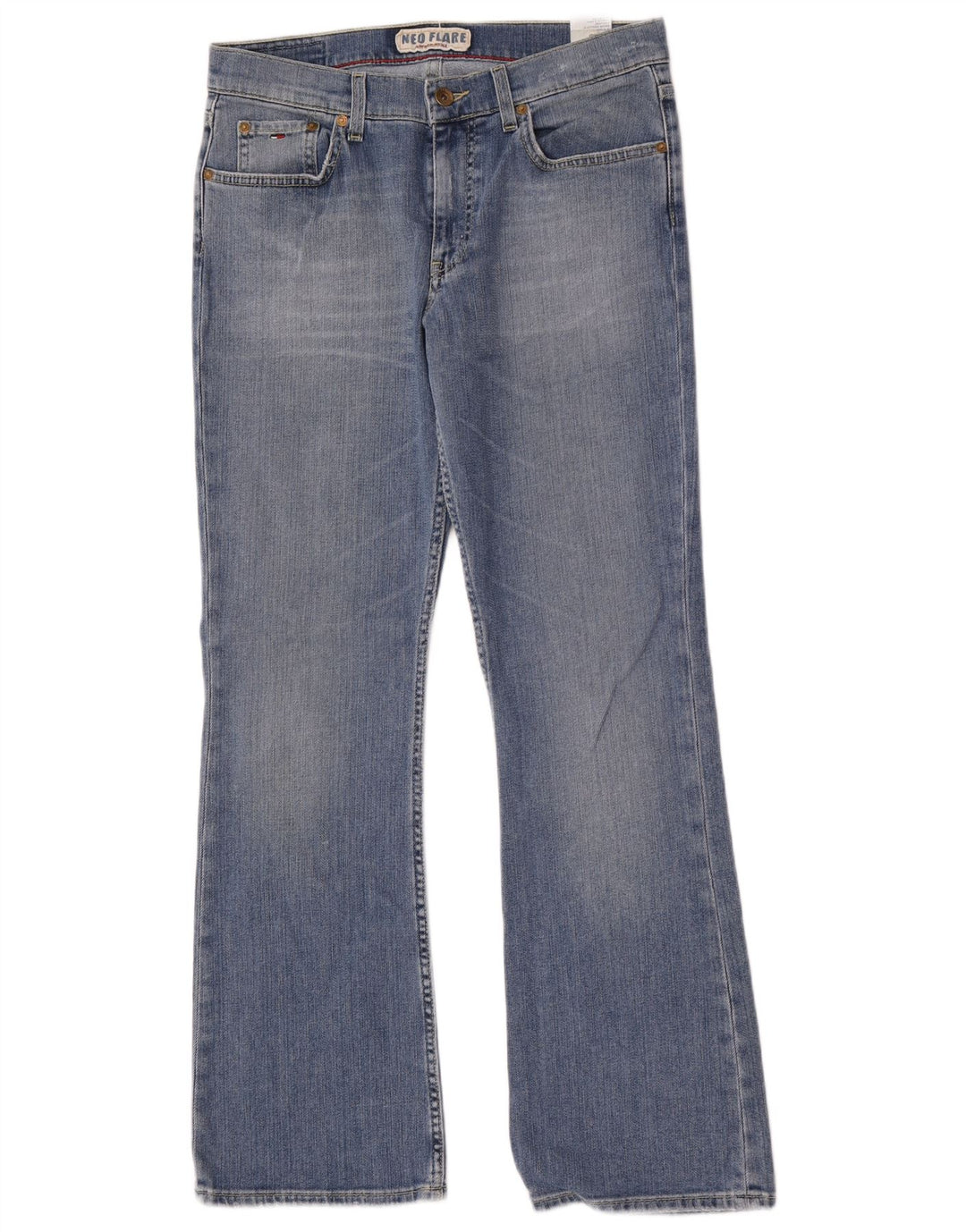 Tommy Hilfiger Womens Flared Jeans W31 L30 Blue Cotton