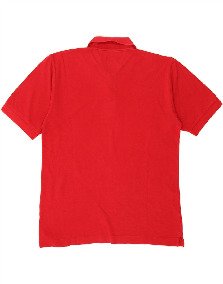 BELFE & BELFE Mens Polo Shirt IT 50 Medium Red Cotton Vintage Belfe & Belfe and Second-Hand Belfe & Belfe from Messina Hembry 