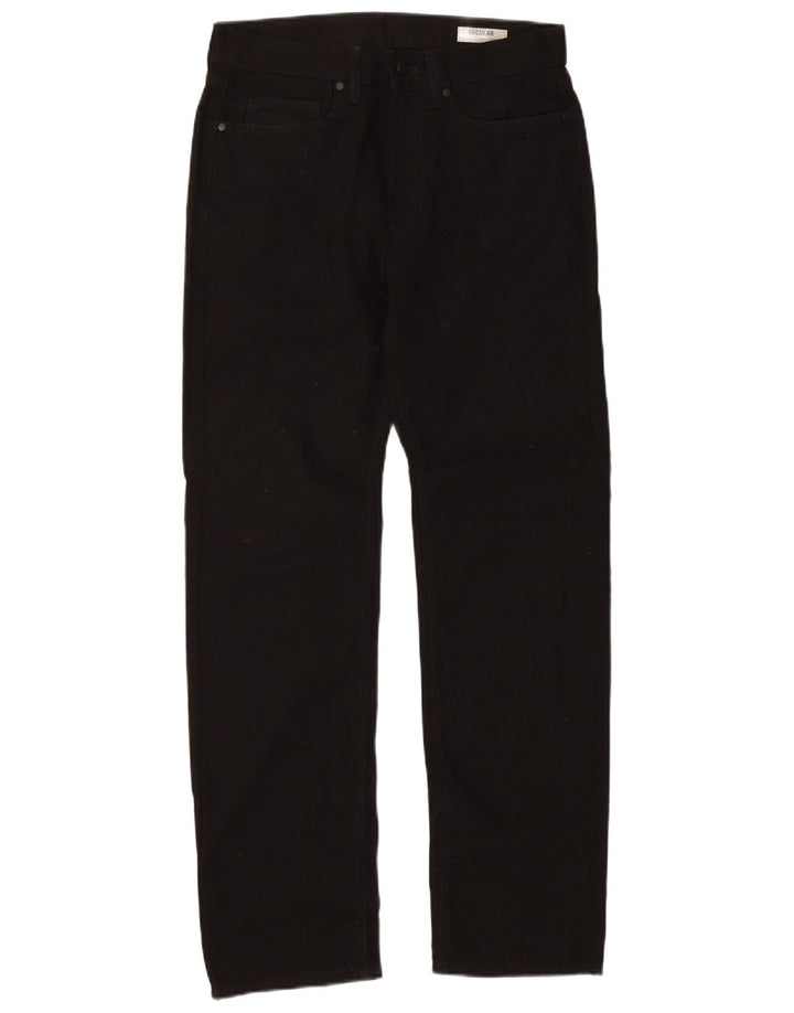 Marks & Spencer Mens Regular Fit Straight Jeans W32 L31 Black Cotton
