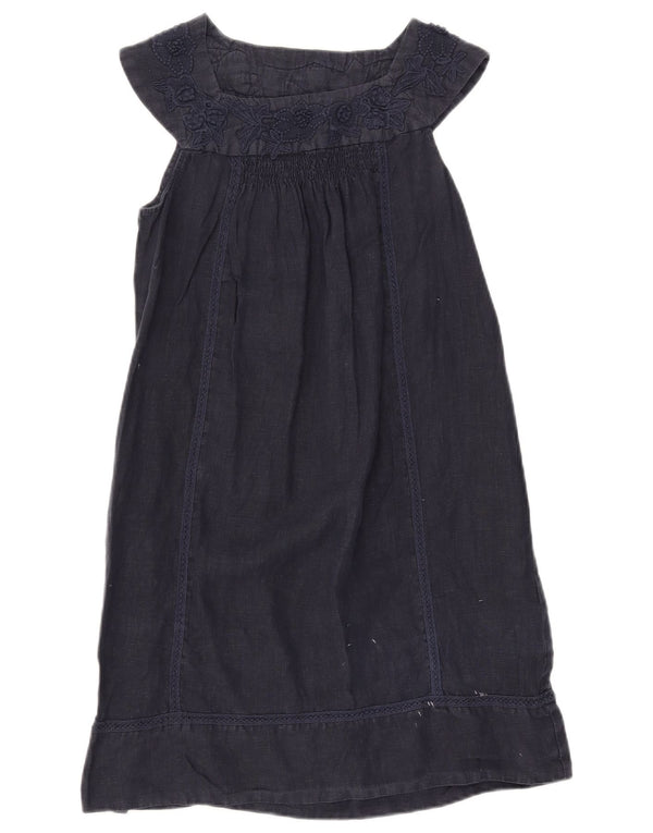 Zara Womens Sleeveless A-Line Dress UK 12 Medium Navy Blue