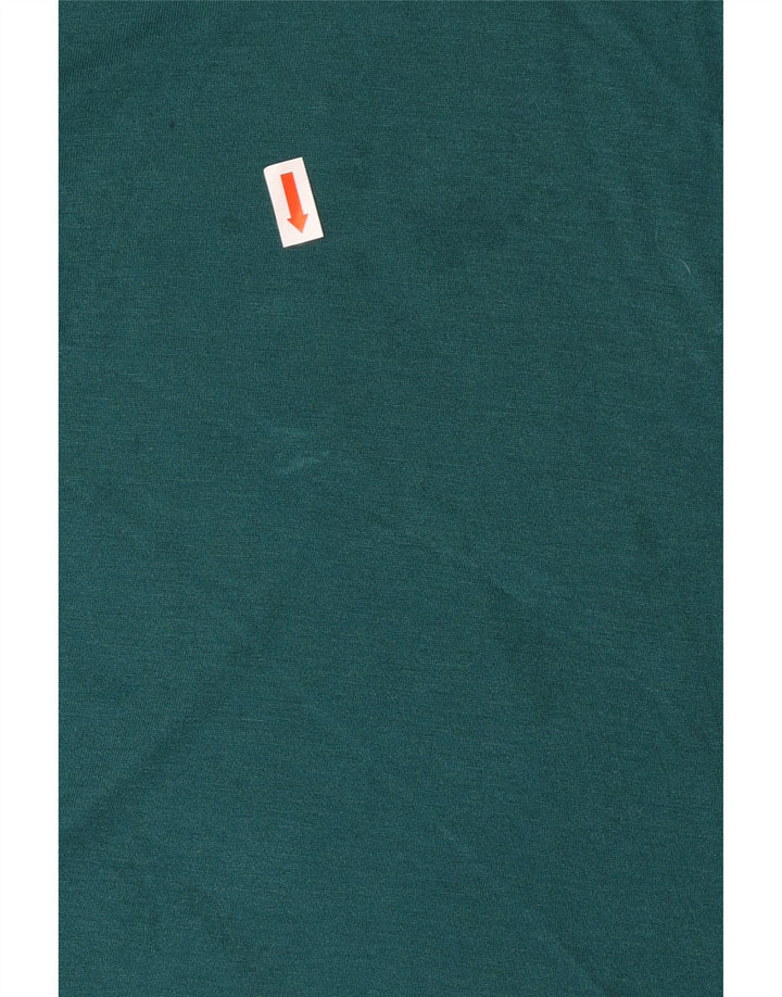 BENETTON Womens See Through Top Long Sleeve UK 18 XL Green