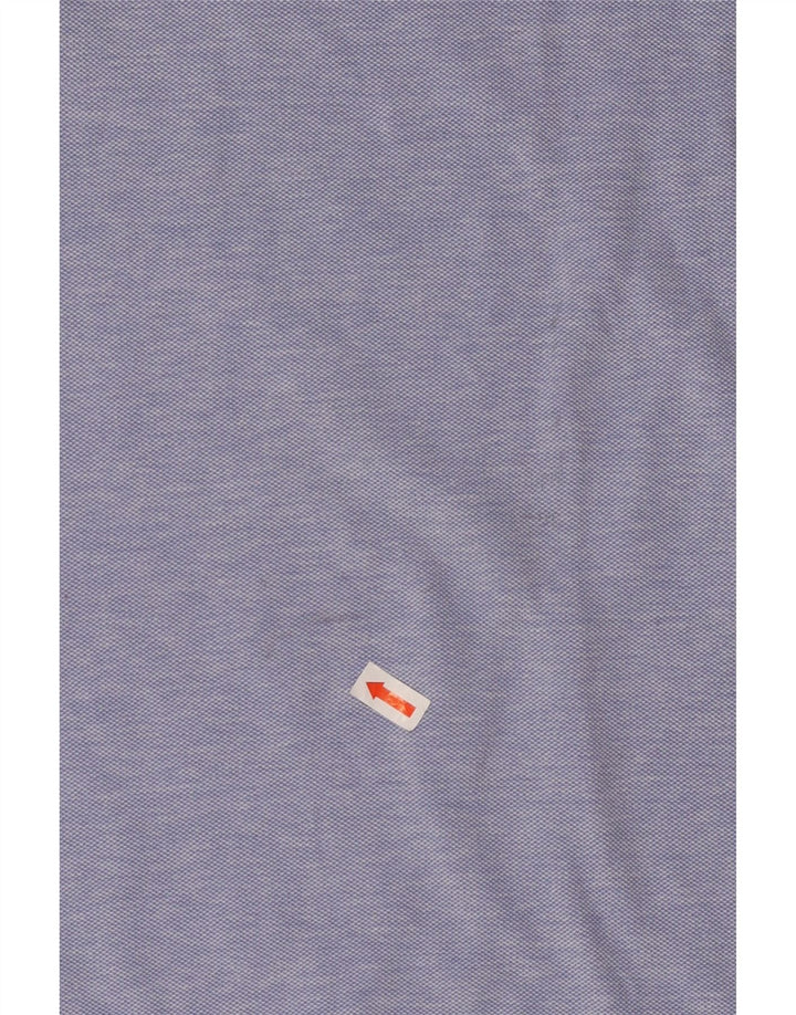 Massimo Dutti Mens Casual Fit Polo Shirt Large Blue Cotton