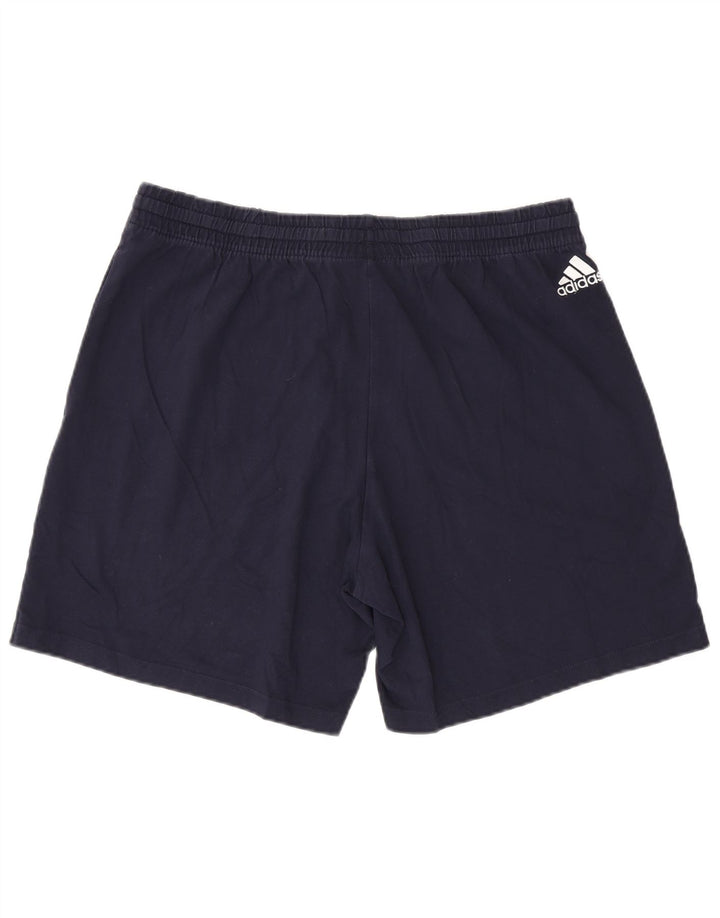 ADIDAS Mens Graphic Sport Shorts XL  Navy Blue Cotton
