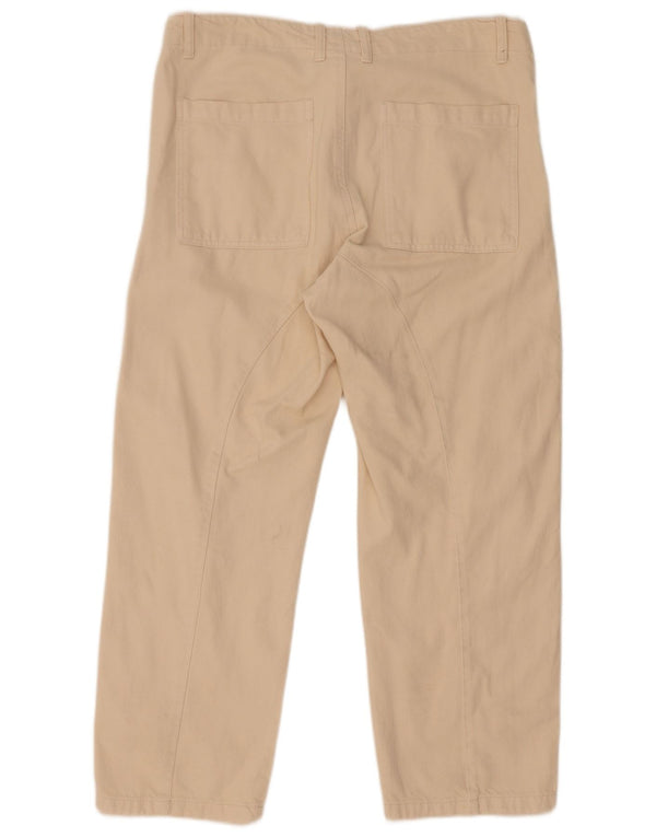 Zara Womens Straight Jeans Large W30 L27 Beige