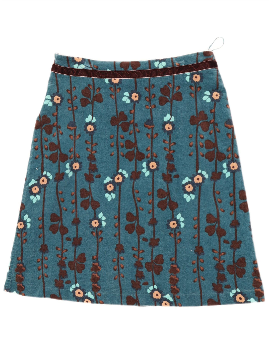 White Stuff Womens A-Line Skirt UK 12 Medium W30  Blue Floral