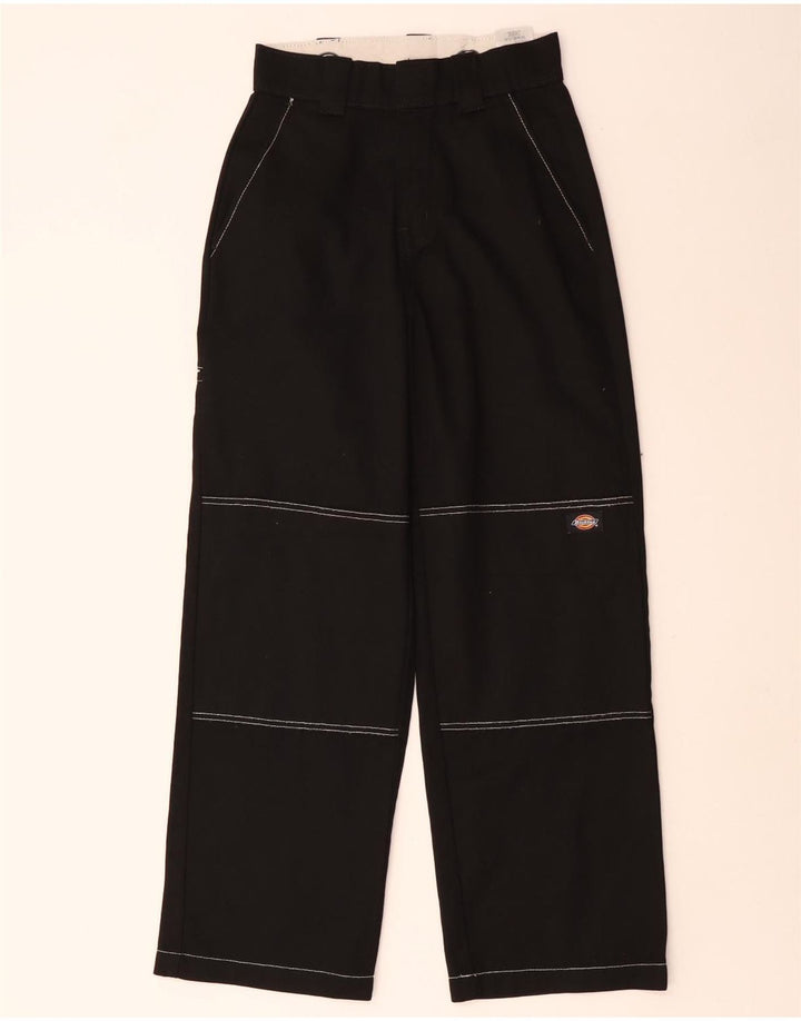 Dickies Mens Straight Cargo Trousers W24 Black Polyester