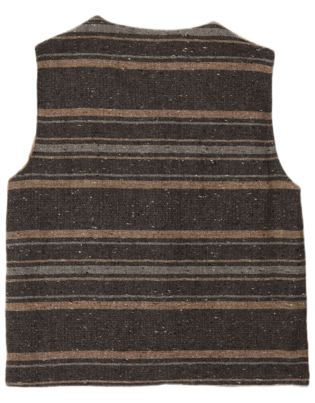 New Collection Mens Suede Jacket IT 48 Medium Grey Striped Polyester