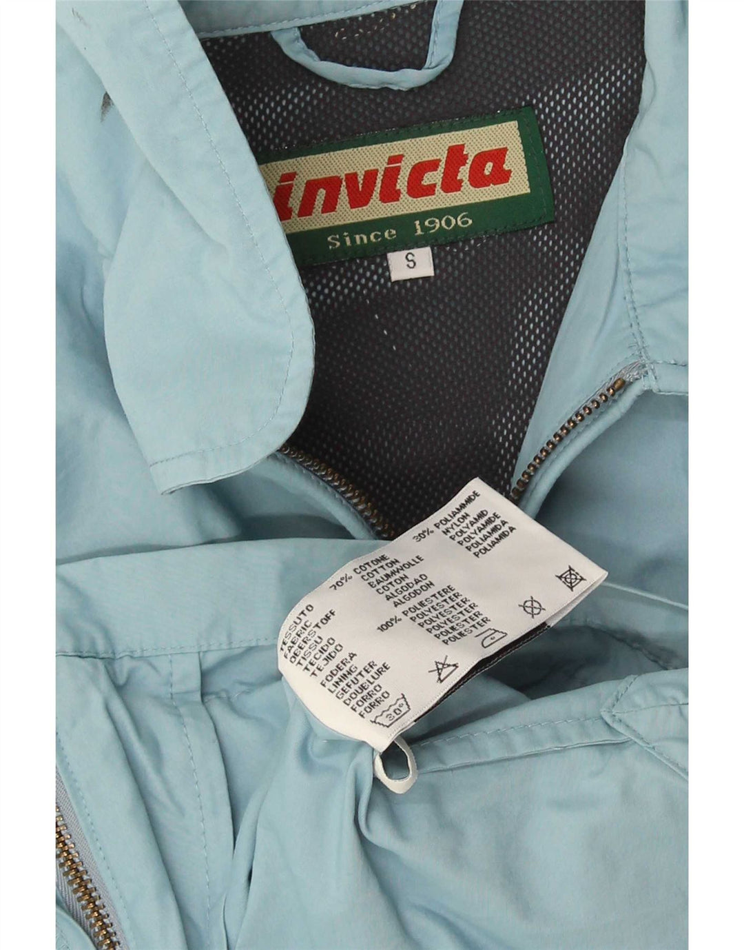 Invicta Womens Utility Jacket UK 10 Small Blue Cotton
