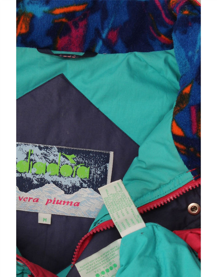 Diadora Mens Ski Jacket UK 38 Medium Pink Colourblock Polyester