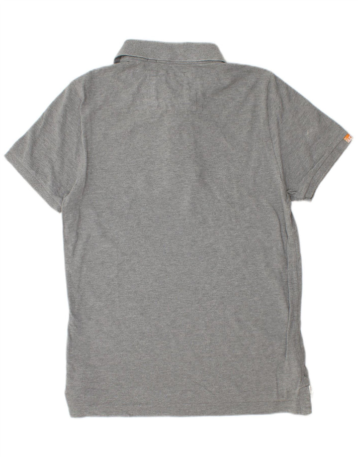 Superdry Mens Polo Shirt XL Grey Cotton