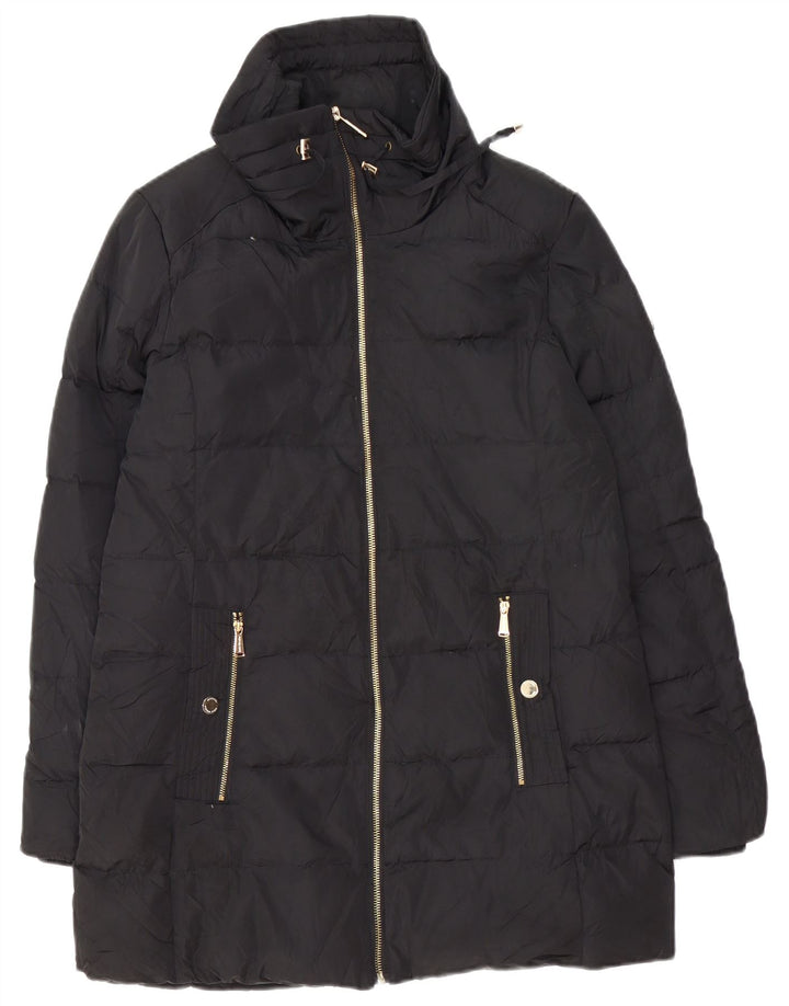 Michael Kors Womens Oversized Padded Coat UK 10 Small Black Polyester