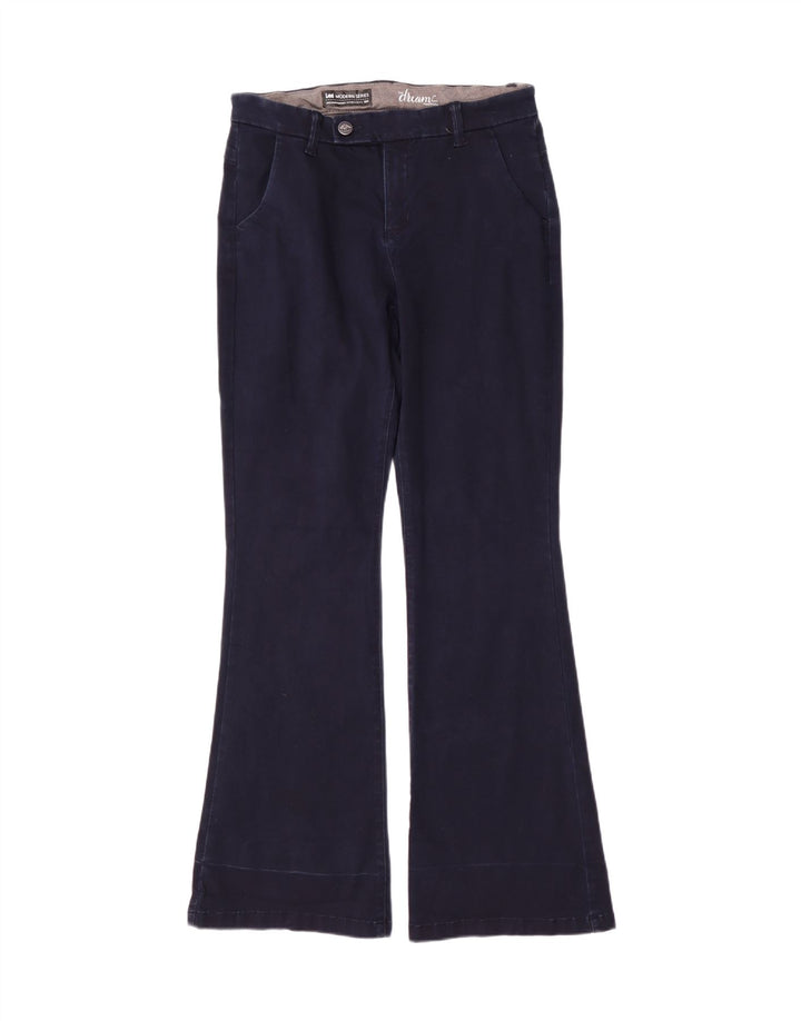 Lee Womens Chino Trousers US 10 Large W32 L33 Navy Blue Modern