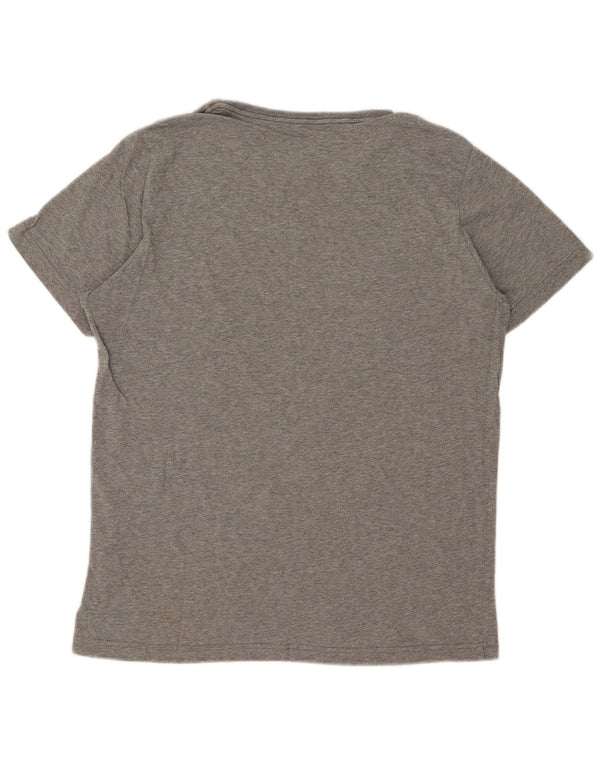 Puma Mens Graphic T-Shirt Top Large Grey Flecked Cotton