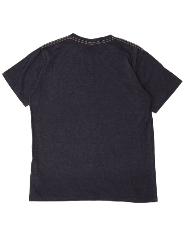 Weird Fish Mens Graphic T-Shirt Top Medium Navy Blue Cotton