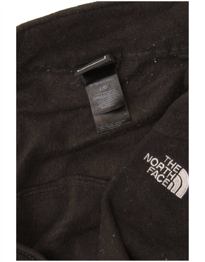 The North Face Womens Fleece Jacket UK 16 Large Black Polyester
