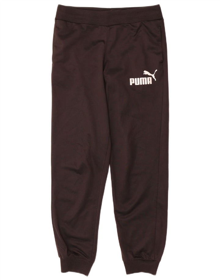 PUMA Boys Tracksuit Trousers Joggers 13-14 Years  Black Polyester