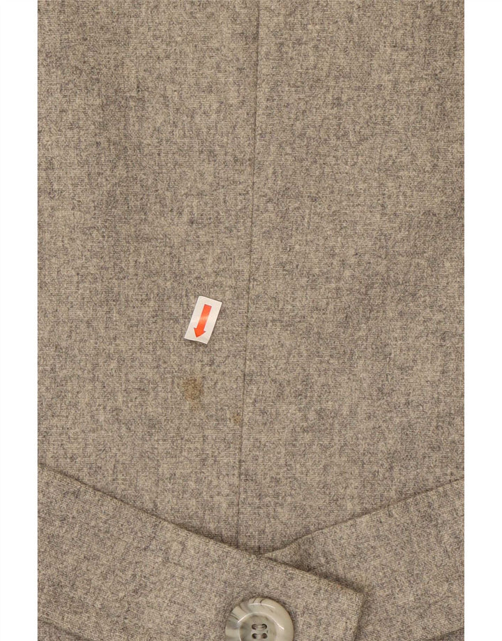 Topshop Womens Overcoat UK 12 Medium Grey Wool