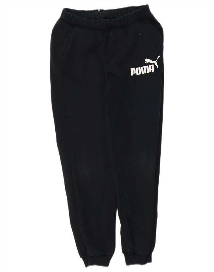 Puma Boys Graphic Tracksuit Trousers Joggers 11-12 Years Black