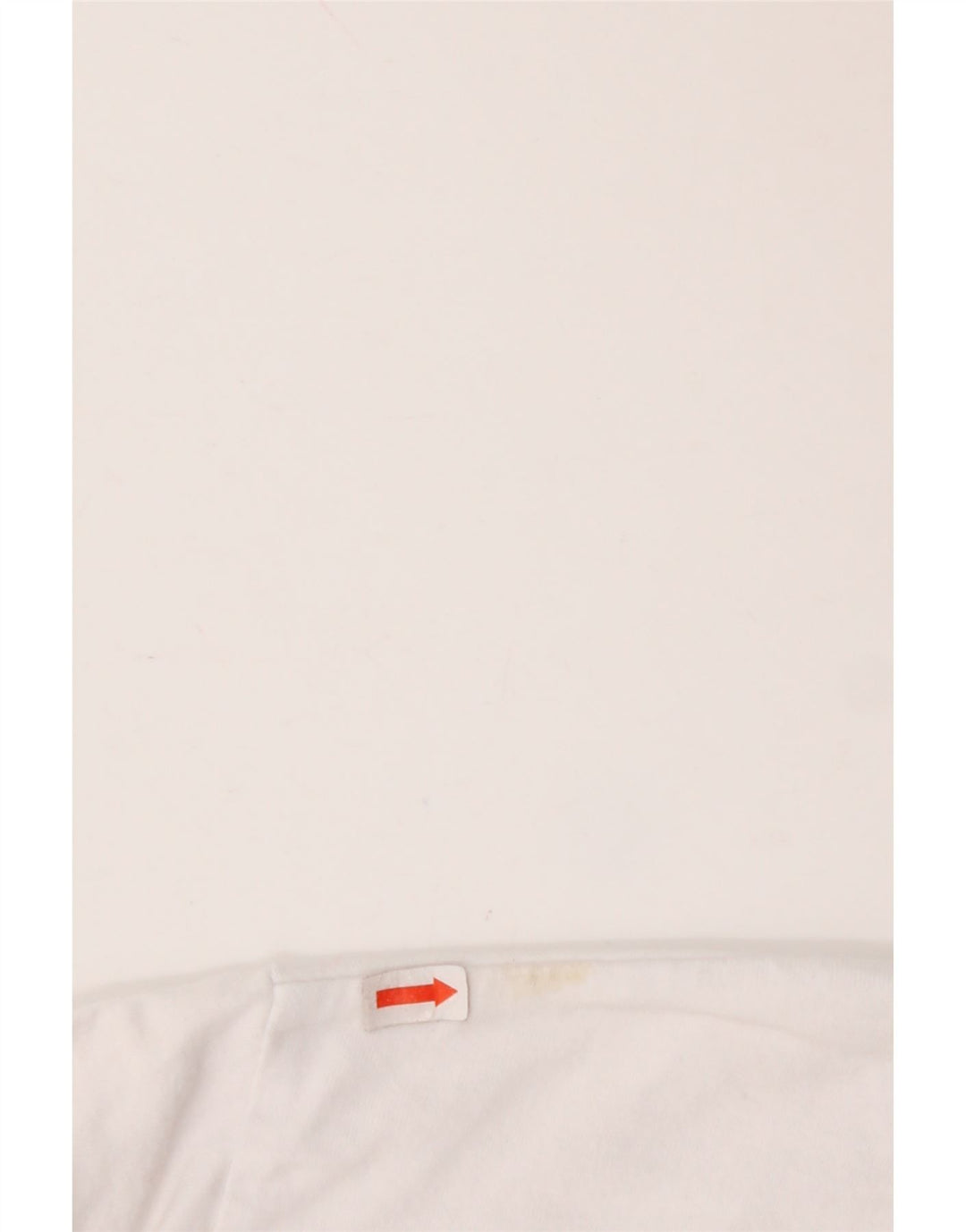 ELLESSE Womens Crop Graphic T-Shirt Top UK 10 Small White Cotton