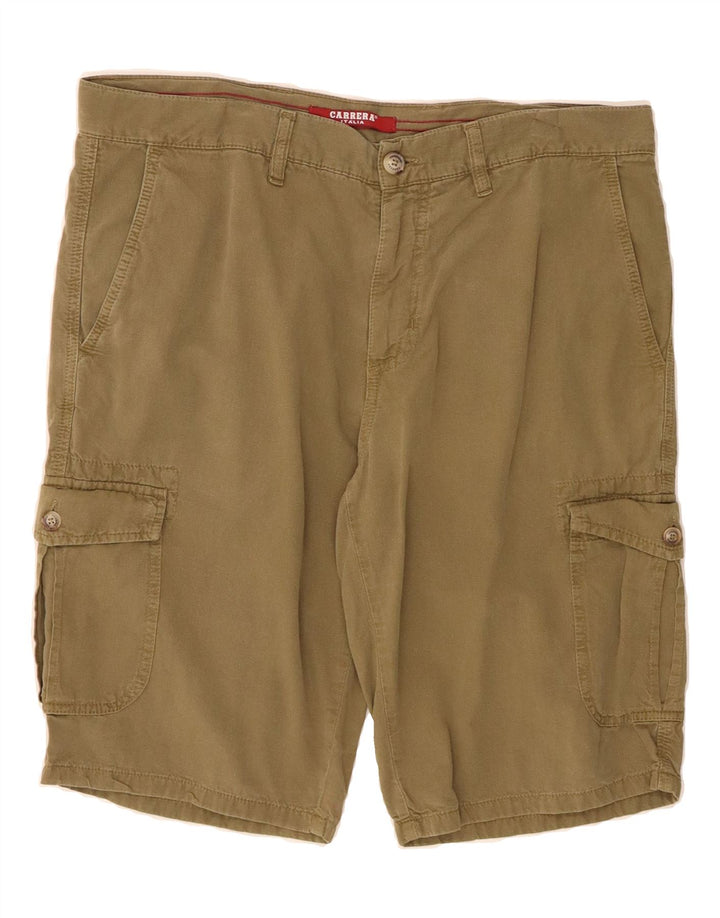 CARRERA Mens 618 Regular Cargo Shorts IT 50 Large W34  Khaki Cotton Vintage Carrera and Second-Hand Carrera from Messina Hembry 