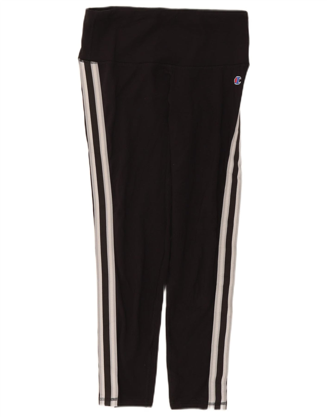 CHAMPION Womens Leggings UK 12 Medium Black Polyester