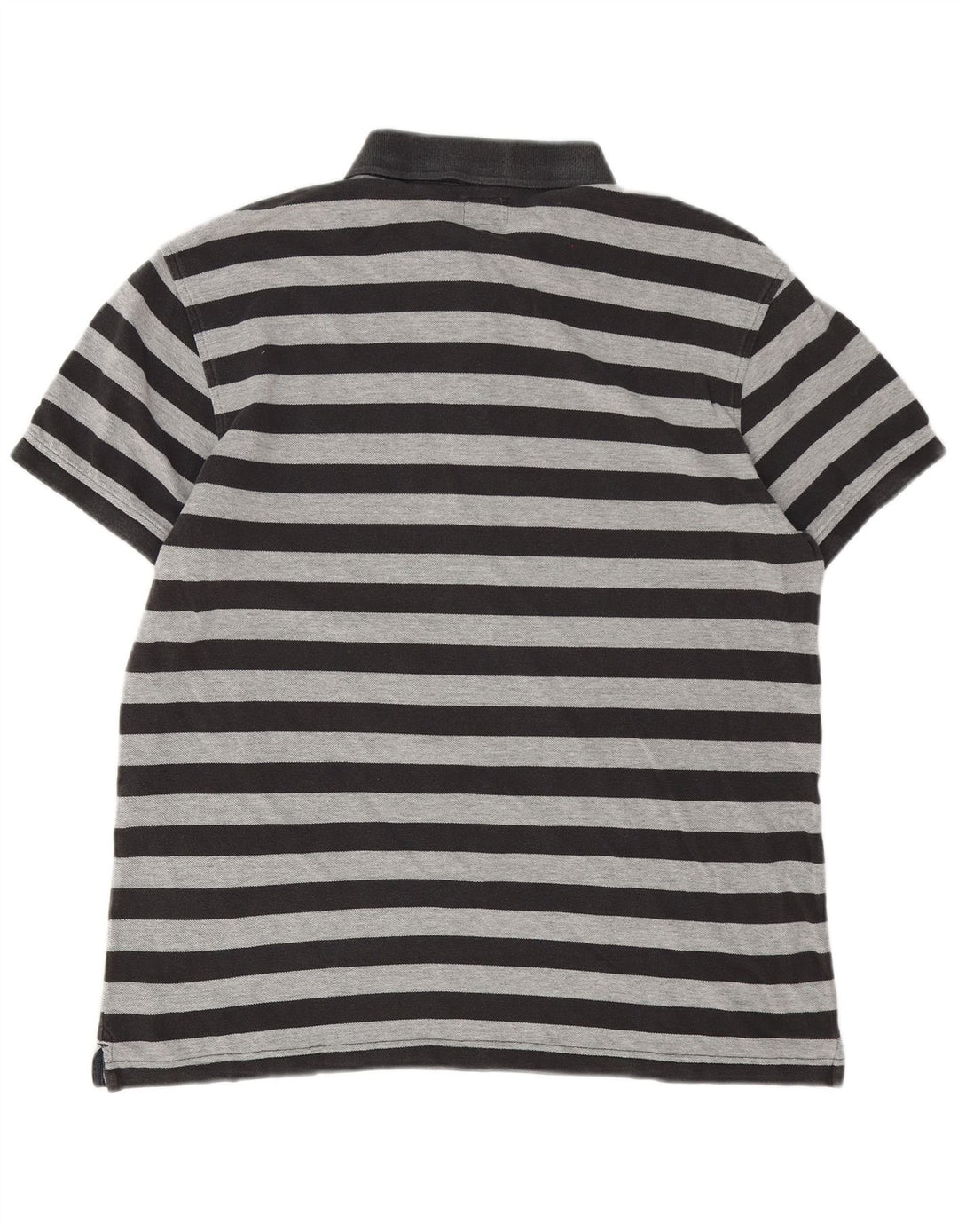 Levi's Mens Polo Shirt XL Grey Striped Cotton