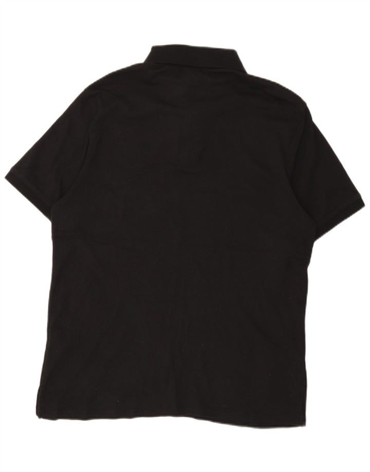Dkny Mens Polo Shirt Large Black Cotton